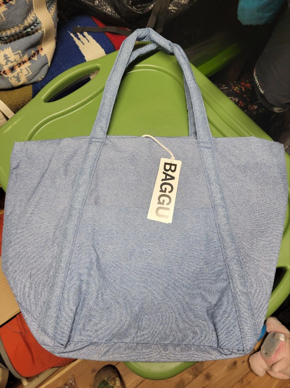 Baggu Cloud Bag Digital Denim Nwt